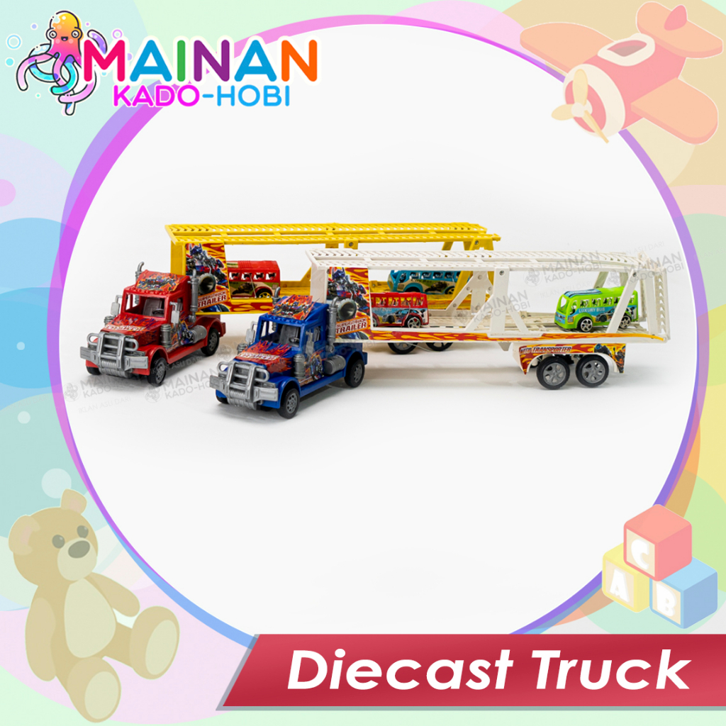 HADIAH ULANG TAHUN MAINAN ANAK MINIATUR DIECAST TRUK TRANSFORMER BUS MIKA