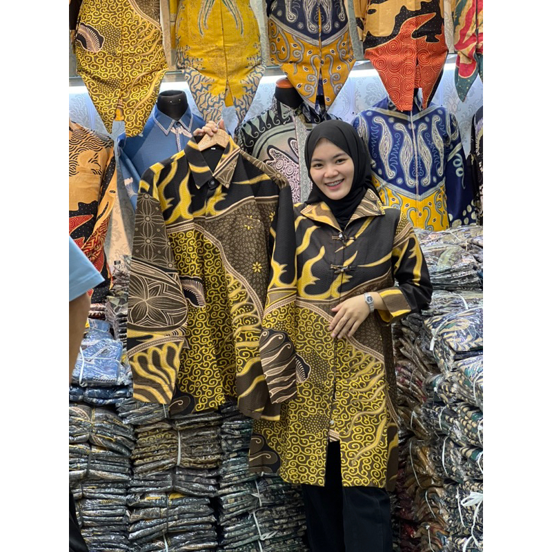 batik Couple bahan doby batik kece badai full tricod Ari batik  thamrincity