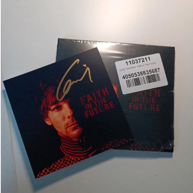 Cd louis tomlinson faith in the future SIGNED (one direction)