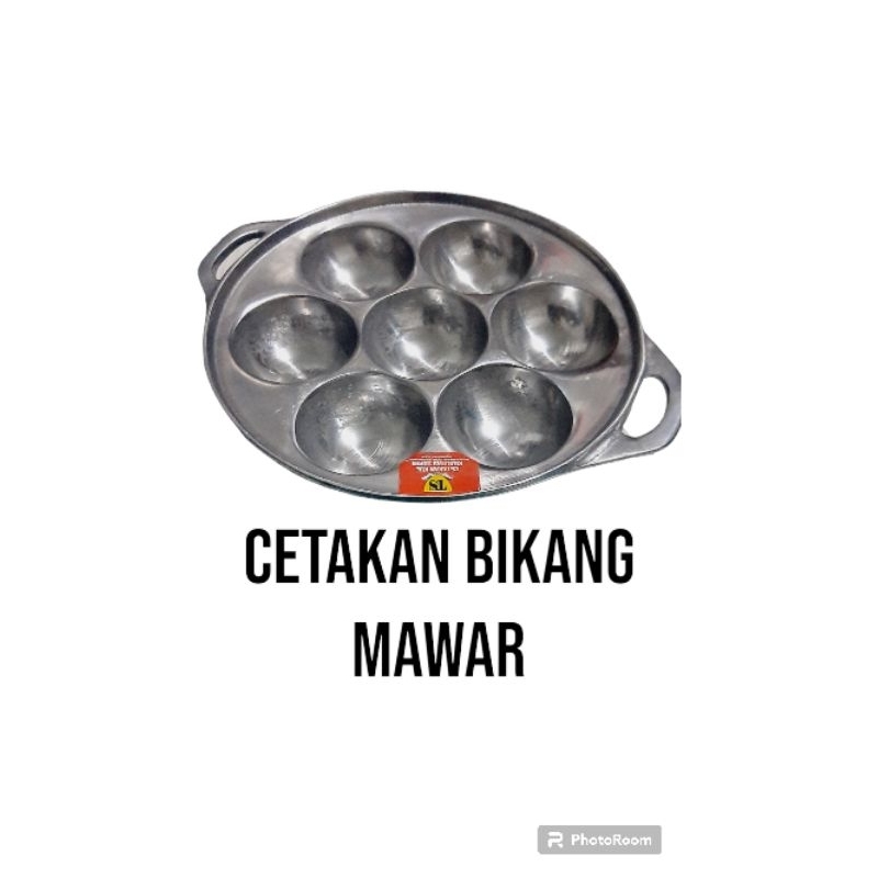 Cetakan Bikang Mawar 7 Lubang Anti lengket