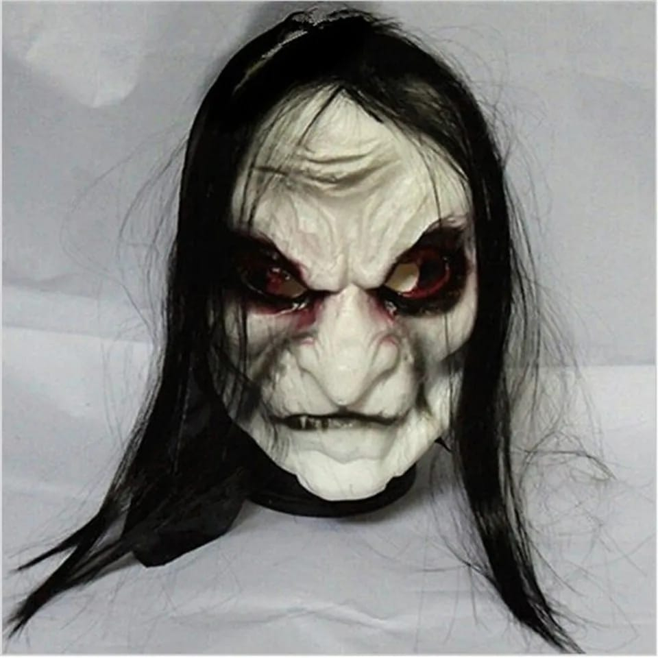 TOPENG NENEK SIHIR ZOMIE COSPLAY HALLOWEEN RUMAH HANTU PRANK MASK TOHA