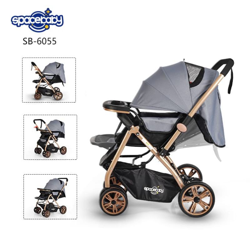 STROLLER SPACE BABY SB 6055 KERETA DORONG BAYI BISA HADAP DEPAN BELAKANG