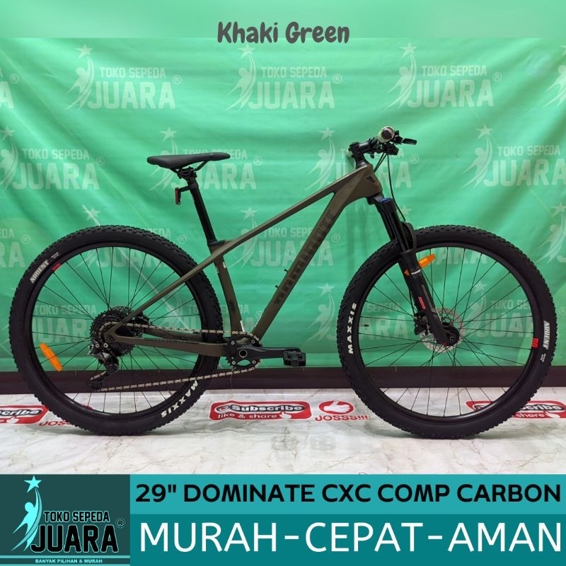 SEPEDA GUNUNG DOMINATE CXC COMP CARBON FRAME 10 SPEED MTB 29 INCH