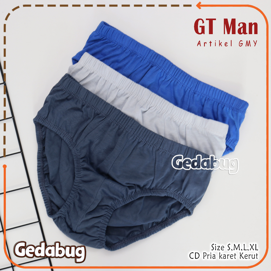 3 Pcs - Celana dalam Pria GT-Man GMN | Celana dalam pria dewasa | Gedabug