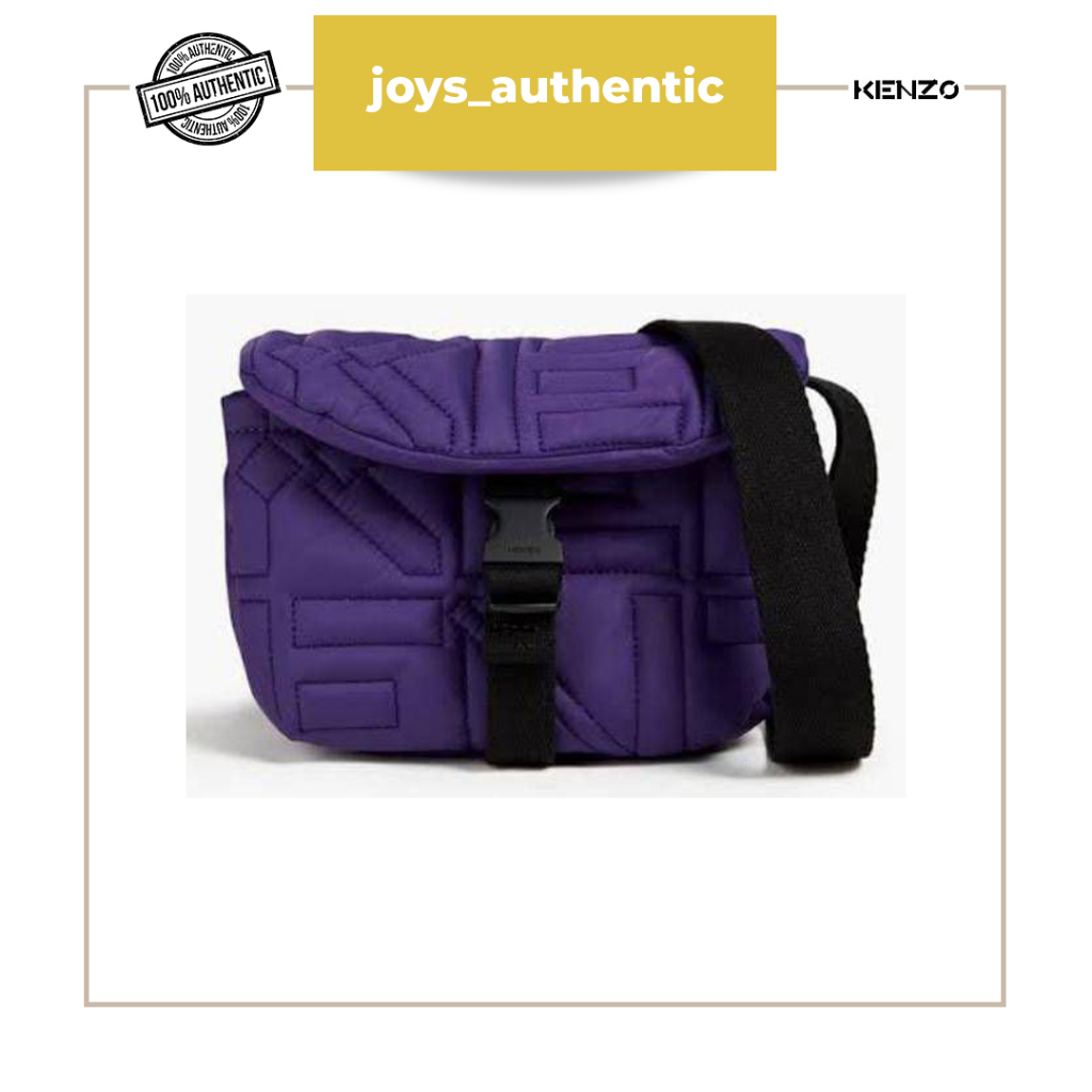 Tas wanita Kenzo Small Messenger Bag Ungu Grape woman bag authentic original