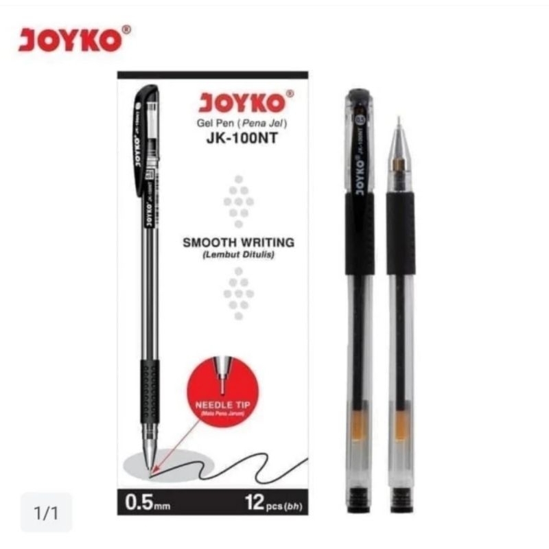

PEN GEL JOYKO JK 100 NT , PEN GEL JOYKO BUKA TUTUP harga untuk 1pcs