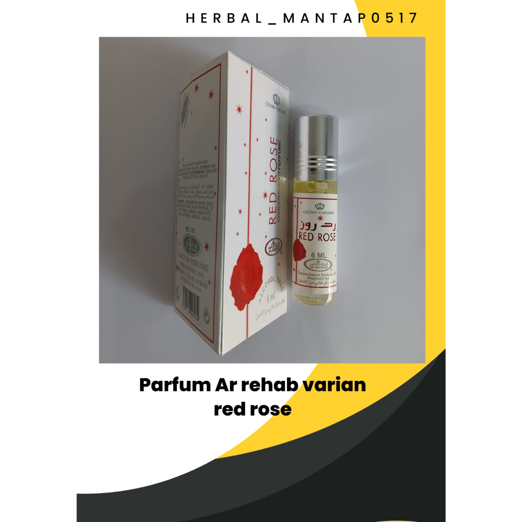PARFUM AL REHAB | Varian REDSORE I Parfum Roll On Al Rehab 6 ml | Al Rehab Perfume 6 ml