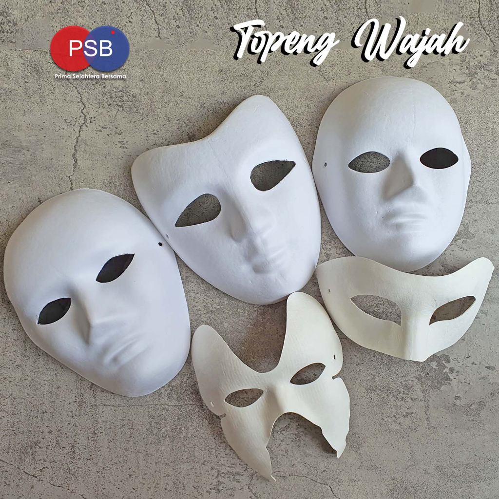 Pesta_Genz Topeng Lukis Wajah Polos / Topeng Karakter / Topeng Polos / Face Mask