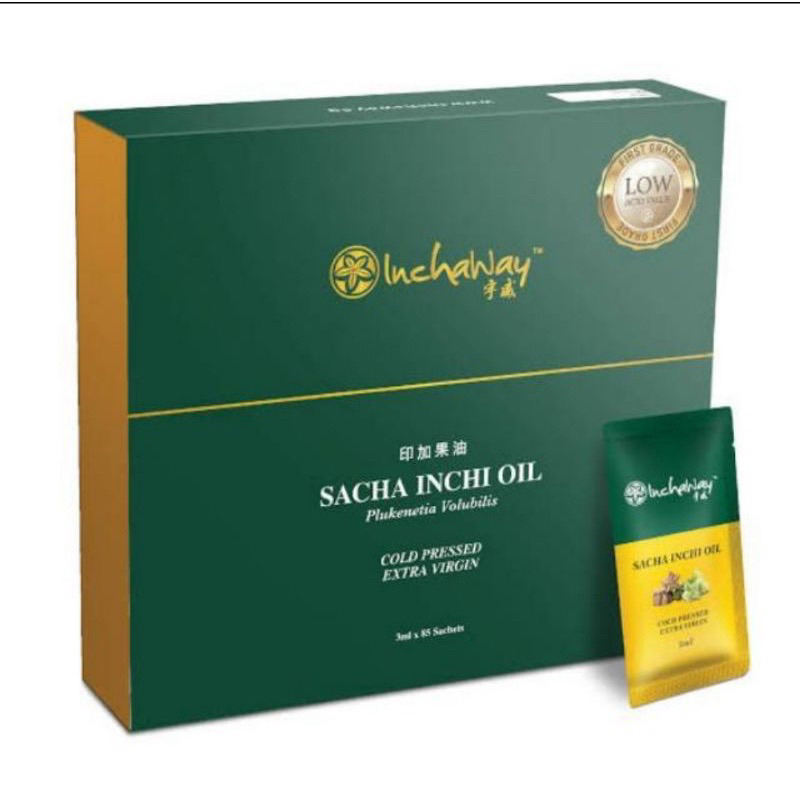 ( 1 Sachet - 3 ML ) SG ICHAWAY - GROSIR RESELLER WELCOME - INCHIOIL HERBAL OIL / KESEHATAN MINYAK OMEGA 3 OMEGA 6 OMEGA 9 / SACHA INCHI OUL HALAL 100% SUPERFOOD