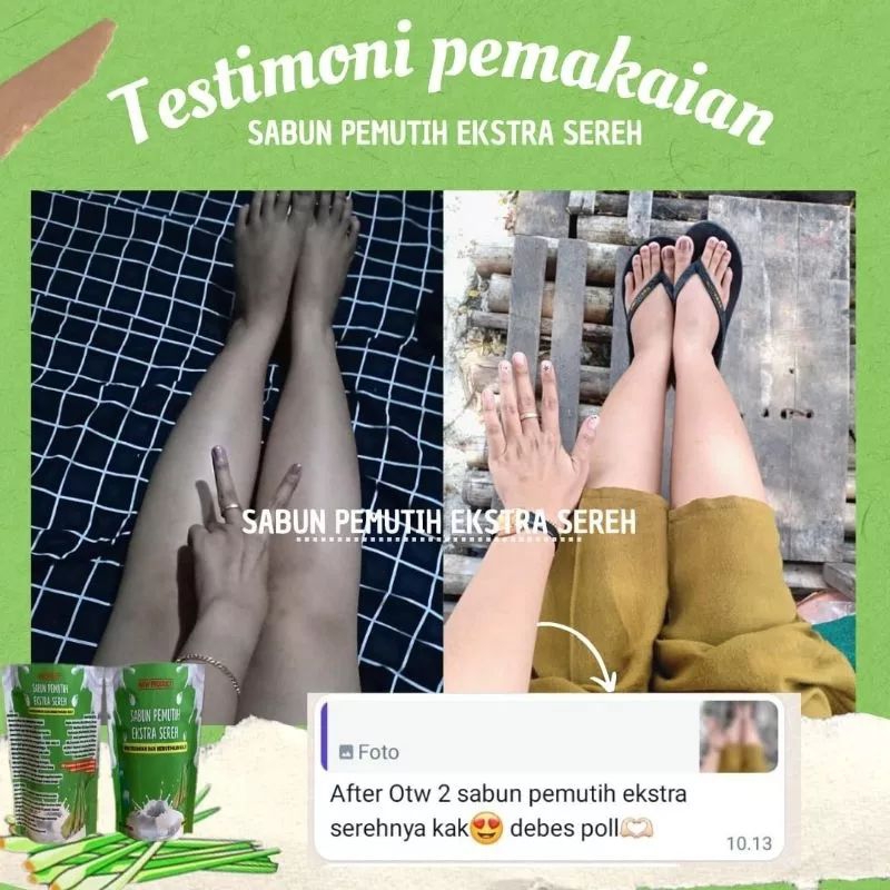 Sabun pemutih exstra sereh original 100%