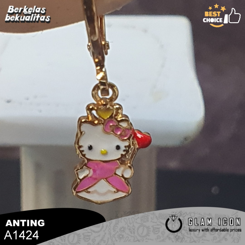 Anting Anak Karakter elo kiti pita pink A1424 AAG