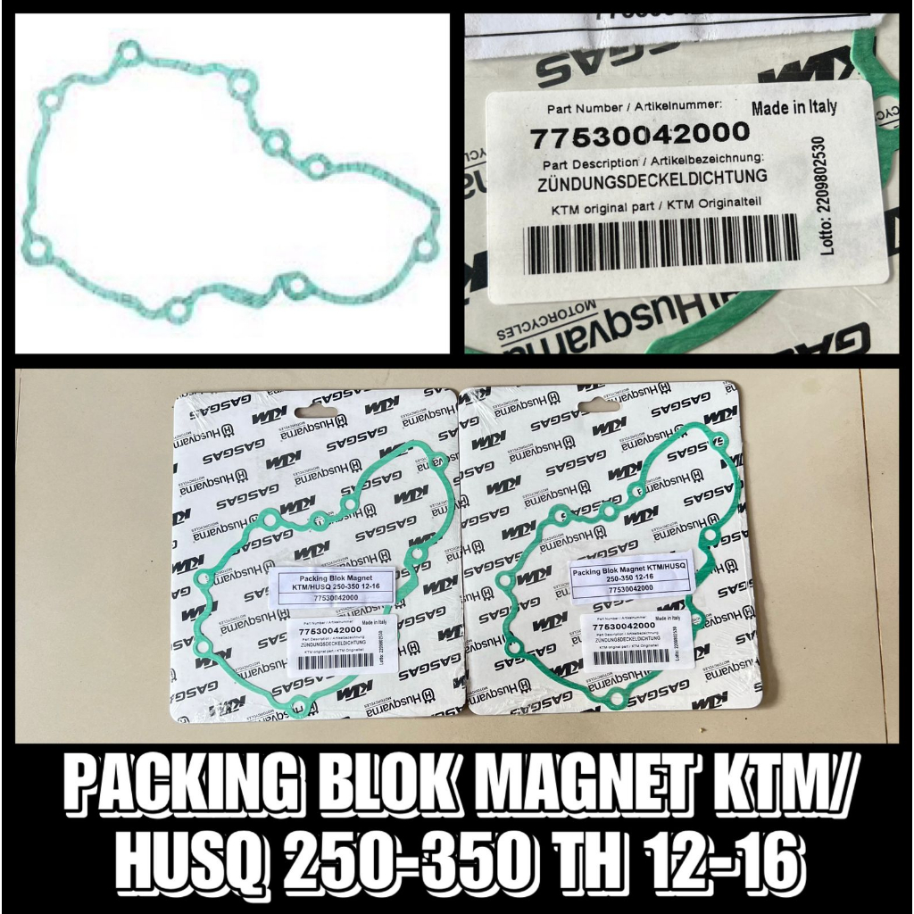 PAKING BLOK MAGNET KTM HUSQVARNA 250/350CC TAHUN 2012-2016