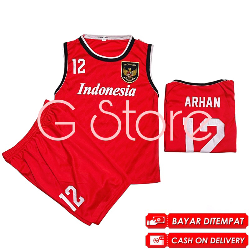 bisa cod setelan bola singlet terlengkap baju sepakbola termurah berkualitas set kaos futsal laki terbaru arhan