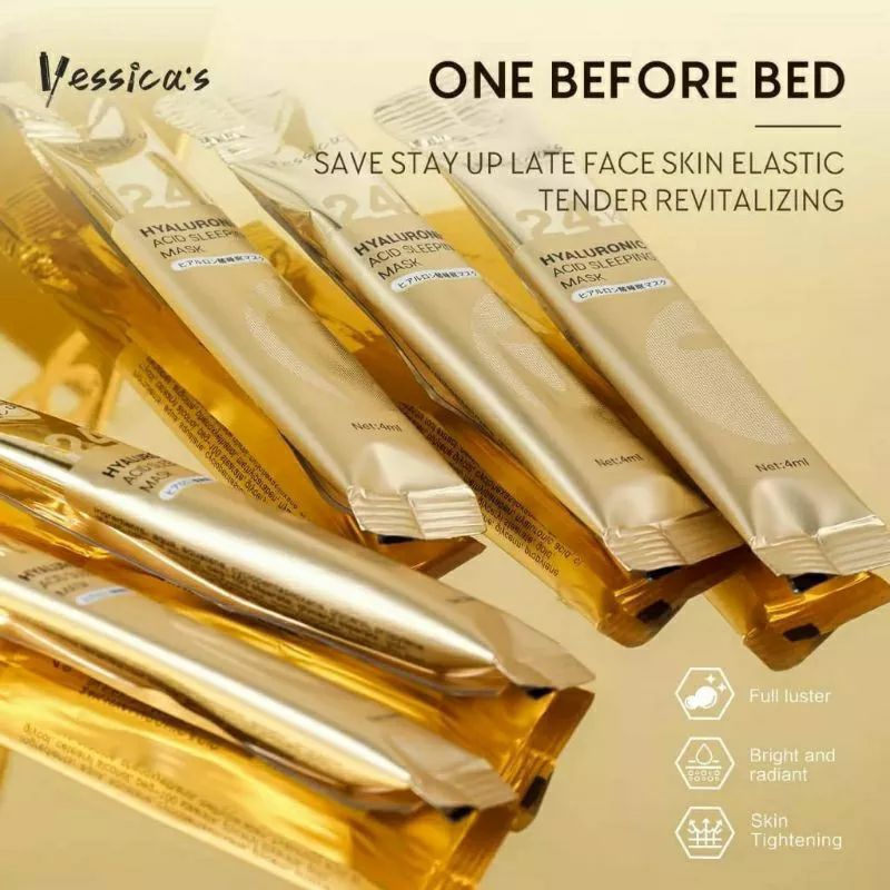 YESSICA'S SLEEPING MASK 24K HYALURONIC ACID (ECER 1BUNGKUS/1PCS)