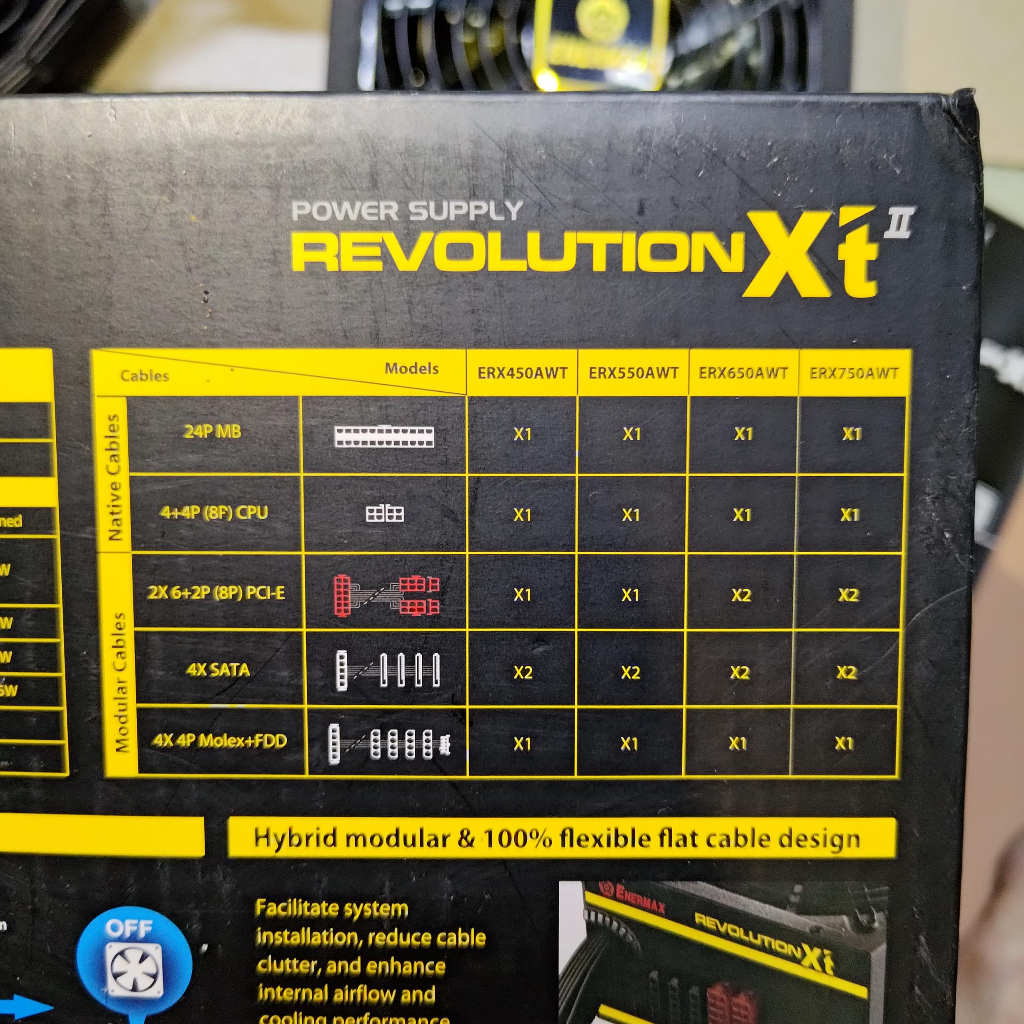 Enermax 750W Gold 750 W Modular Revolution XT ii 2 80 Plus PSU