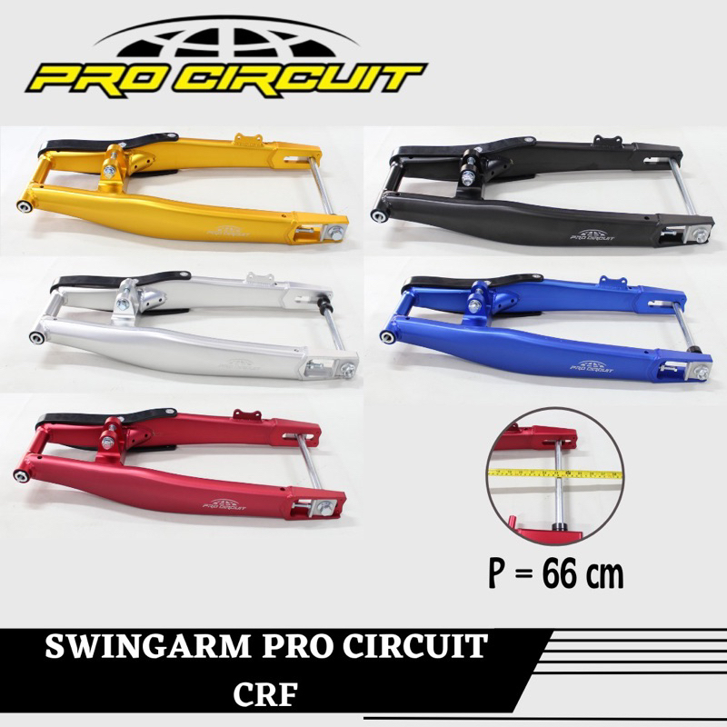 SWINGARM SWING ARM PRO CIRCUIT KLX 150 CRF DTRACKER MODEL KTM PANJANG 66CM BAHAN ALUMUNIUM