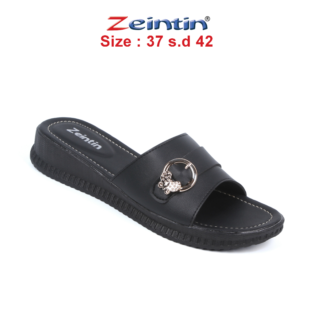 Zeintin - Sandal Wanita Kulit Sintetis Zeintin Original Sandal Wedges HP