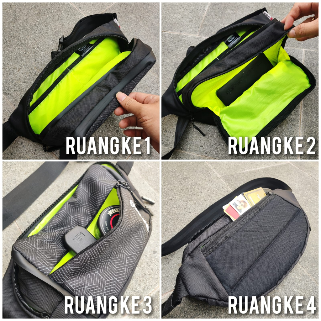 BUMBAG Aichi Tas Pinggang Selempang Konser Ringan Anti Air Pria Wanita - Waist Bag Waterproof - TAS SELEMPANG WATERPROOF ANTI AIR PRIA WANITA SPORTY OUTDOOR WAIST BAG XAVIER ANTARESTAR 191583