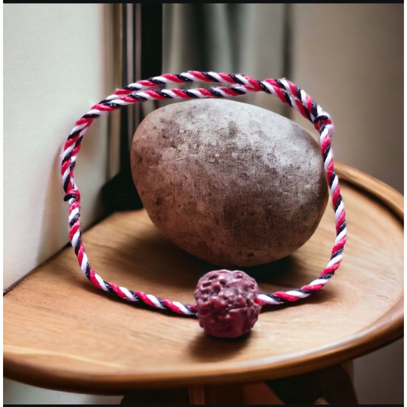 Gelang Tridatu Genitri Trijuti Rudraksha Telon Tiga Warna Original Khas Bali Handmade Model Serut Ad