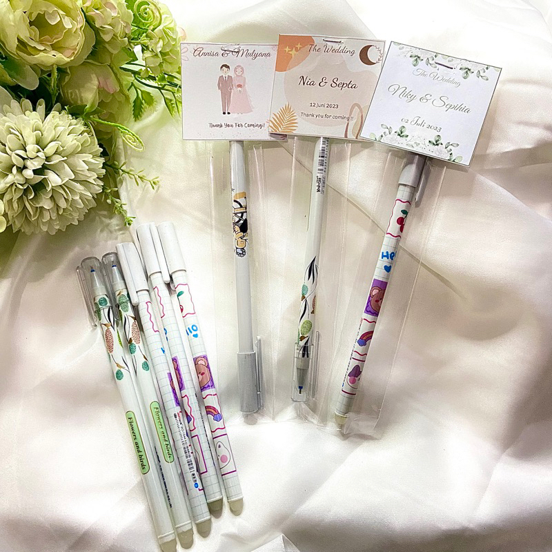 Souvenir Pulpen Karakter / Wedding /Aqiqah / Khitan / Tasyakuran