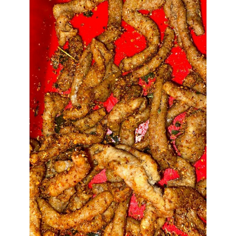 

[Baru] Keripik Usus Pedas Daun Jeruk Pedas Bumbu Bawang Asin gurih