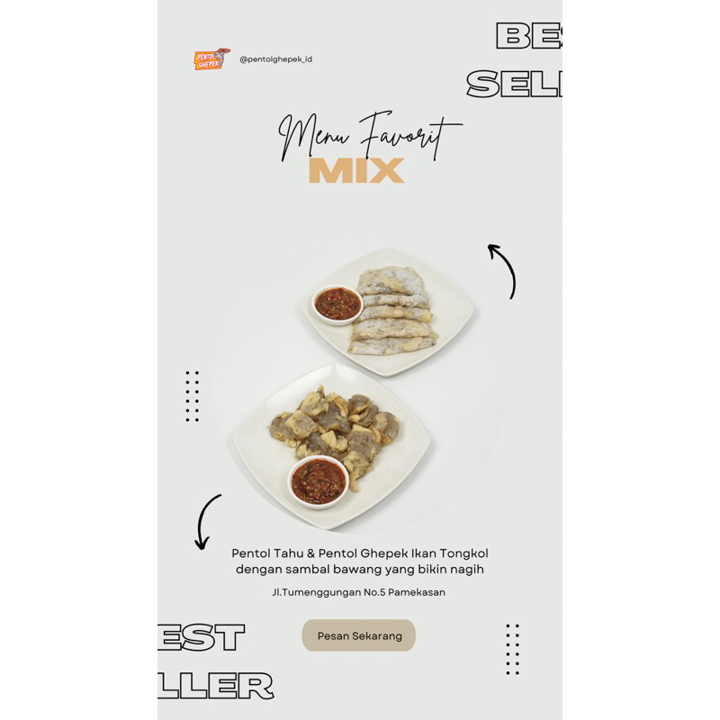 

Mix (pentol gepek & pentol tahu ikan tongkol)
