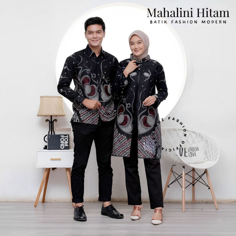 COUPLE BATIK PRIA WANITA DEWASA LENGAN PANJANG/Batik Pria Dewasa/Batik Tunik Terbaru