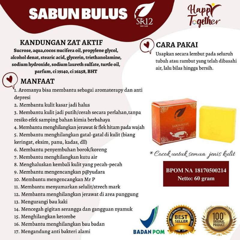 MFI - SR 12 SABUN BULUS | BULUS SOAP