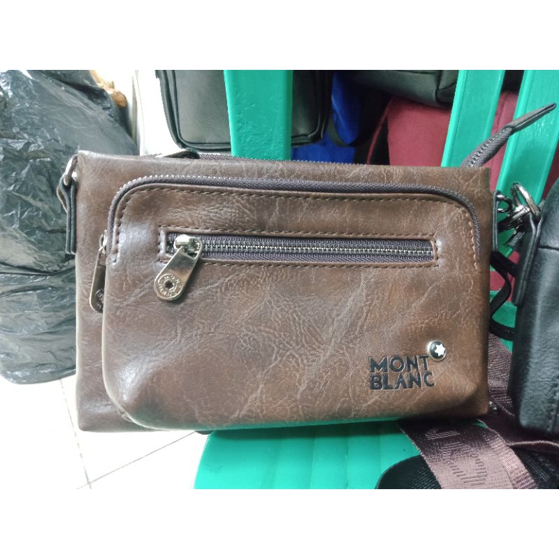 Tas Selempang Slempang Pria Cowok Kulit Import Impor Premium