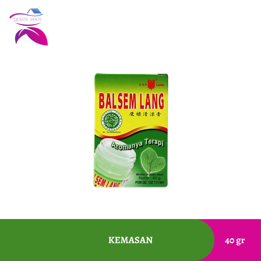 Balsem Lang 10 gr 20 gr 40 gr / Pereda Pegal Mual Pusing &amp; Masuk Angin