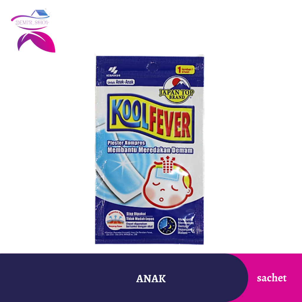 Kool Fever Plester Kompres Penurun Panas / Kool Fever Baby &amp; Anak harga Sachet