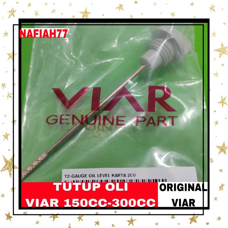 (ORIGINAL VIAR)TUTUP OLI VIAR RODA TIGA SPARE PARTS MOTOR RODA TIGA