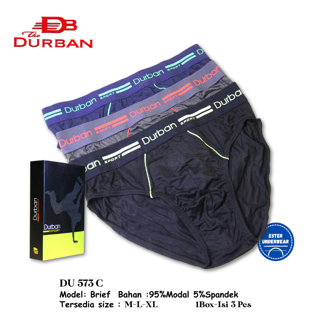 Celana Dalam Pria Dewasa Durban Sport DU 573C Isi 3Pcs/Pack