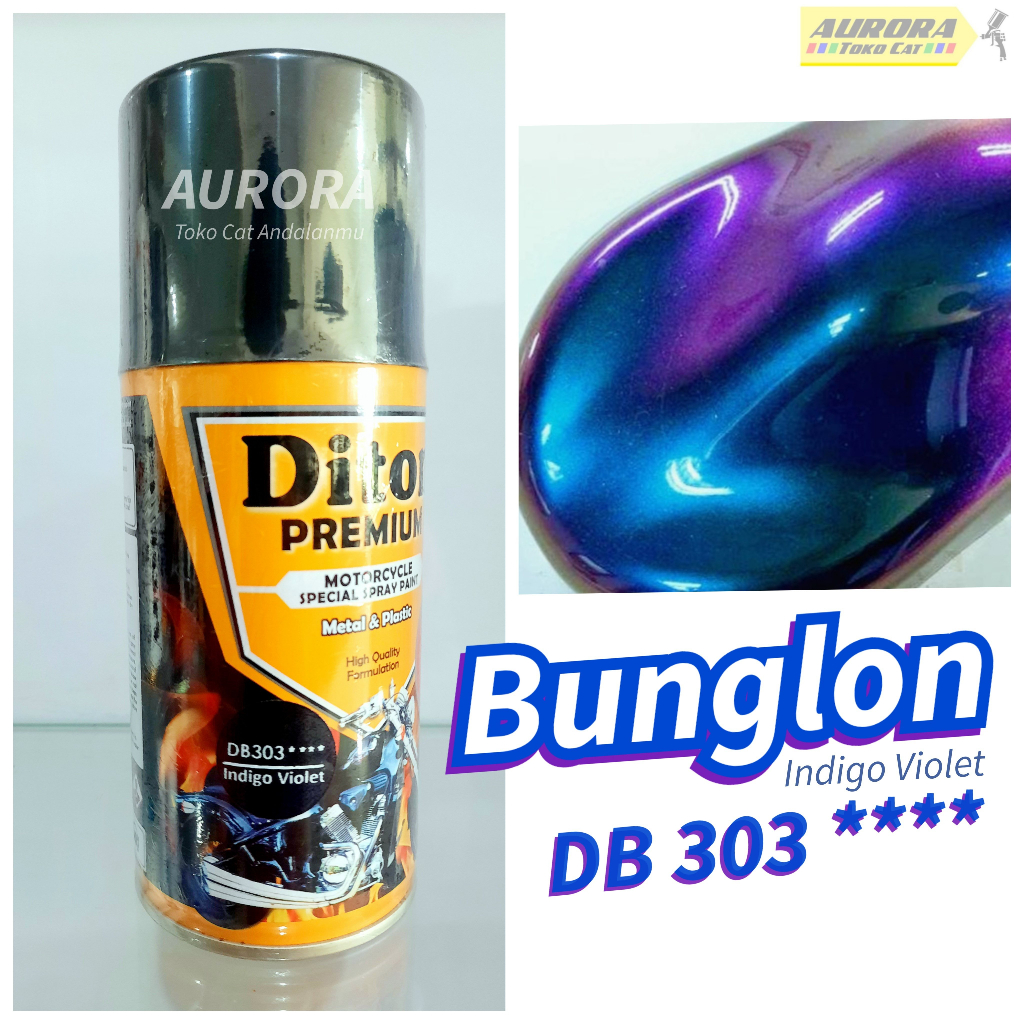 Cat Bunglon diton Premium Indigo Violet DB303**** 300CC