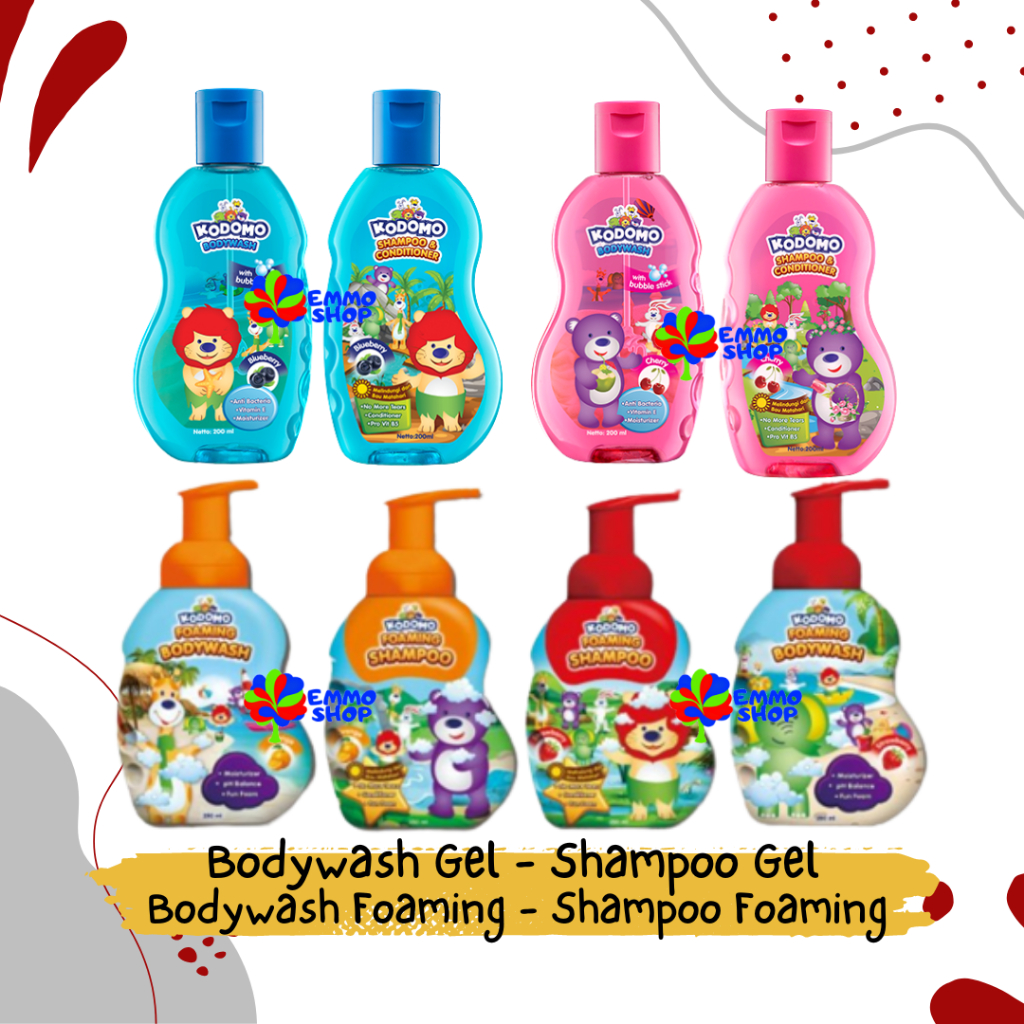 Kodomo Shampoo & BodyWash Foam 250ml / Kodomo Shampoo & BodyWash Gel 200ml