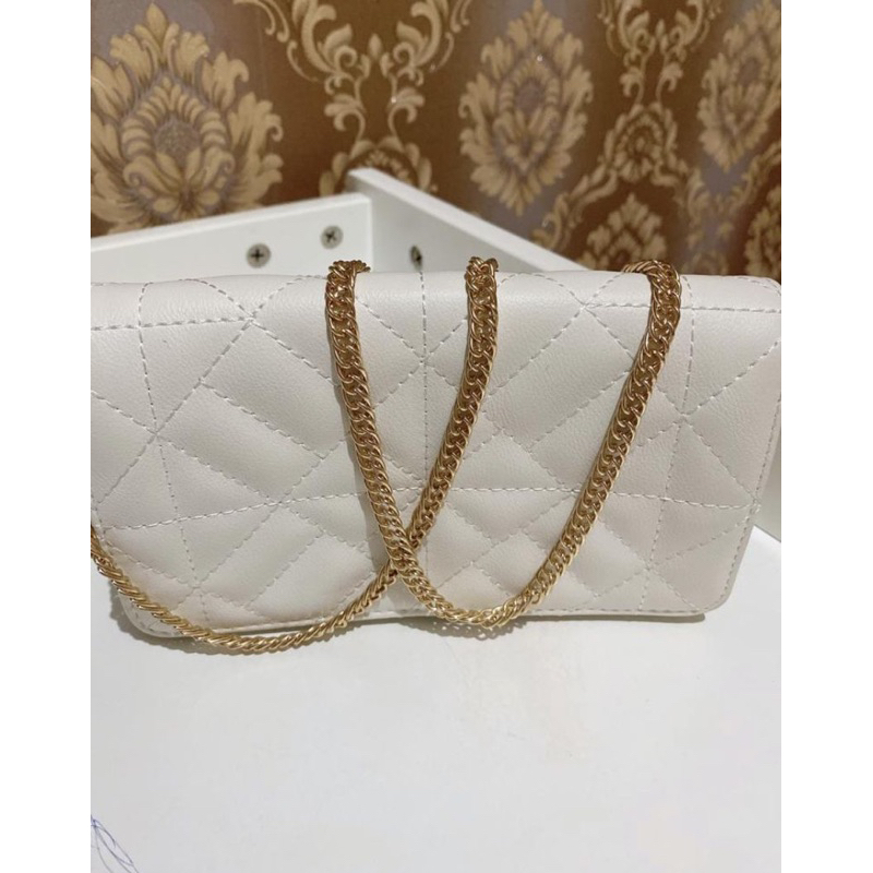 ZARA ORIGINAL STORE TAS RANTAI SHOULDER BAG WHITE PUTIH