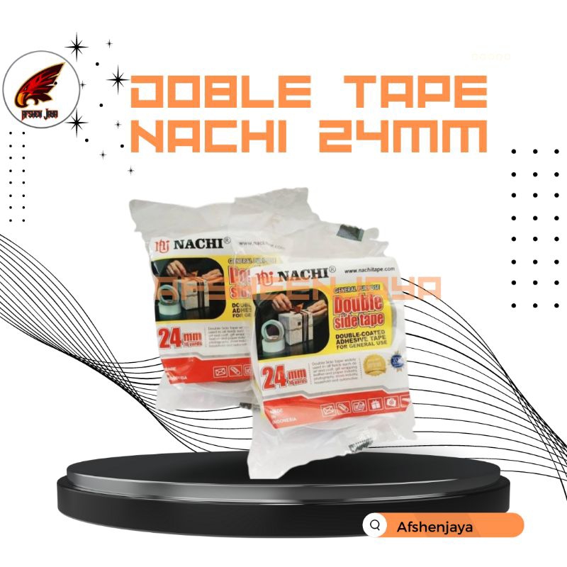 

⭐AJ⭐ 1Buah / 1Pcs Double Foam NACHI Hijau 5meter / Double Side Tape FOAM / Doble Tape NACHI 12mm 24mm / Perekat Solasi