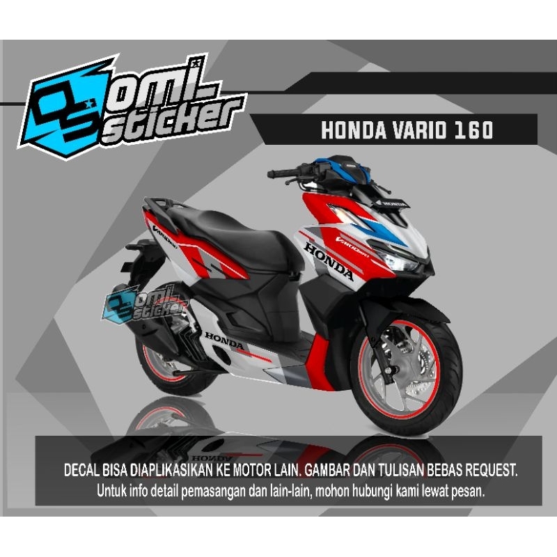 decal vario 160 ducati livery