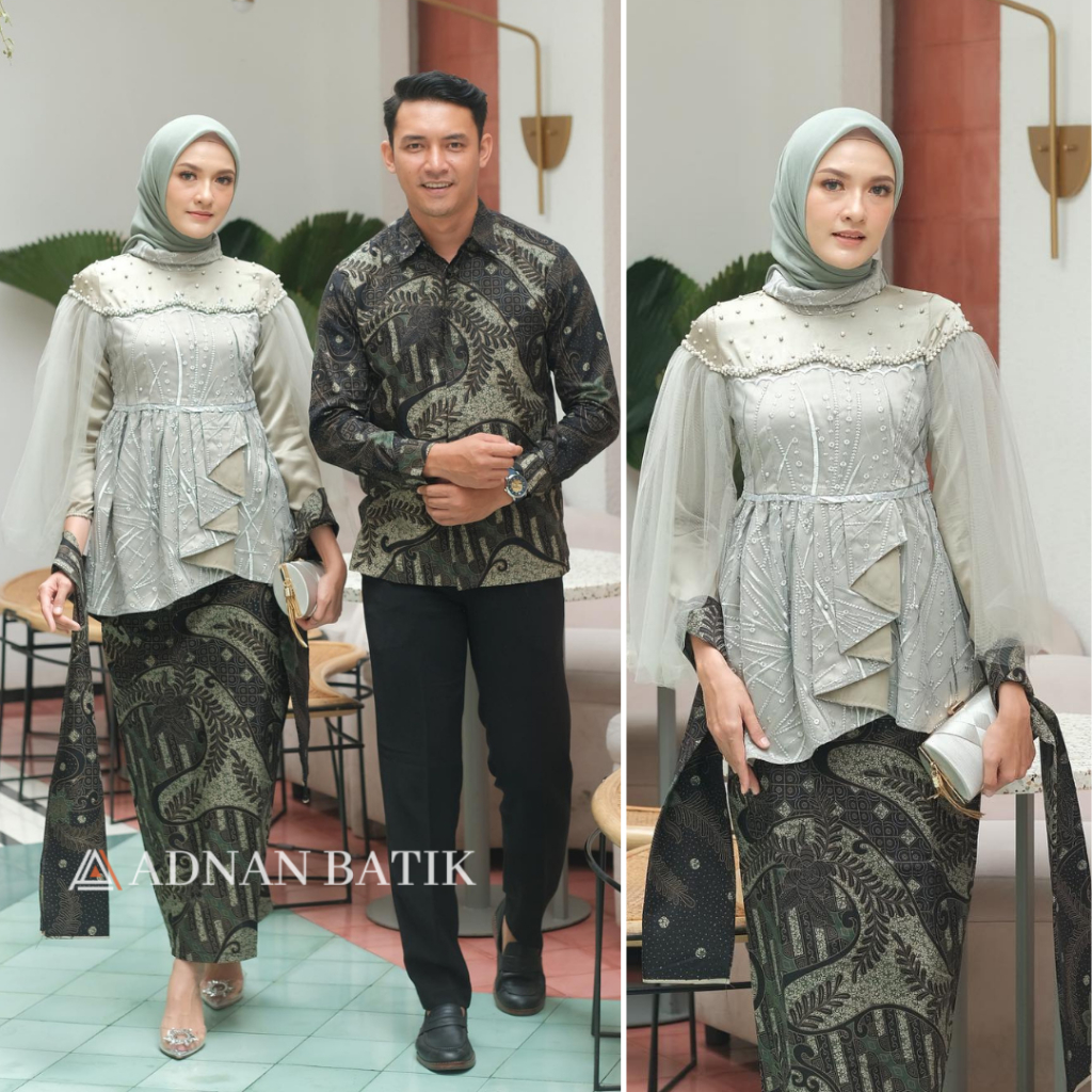 Kebaya Couple Modern Kebaya Wisuda Lamaran Baju Tunangan Batik Brukat Terbaru Baju Couple Kondangan 