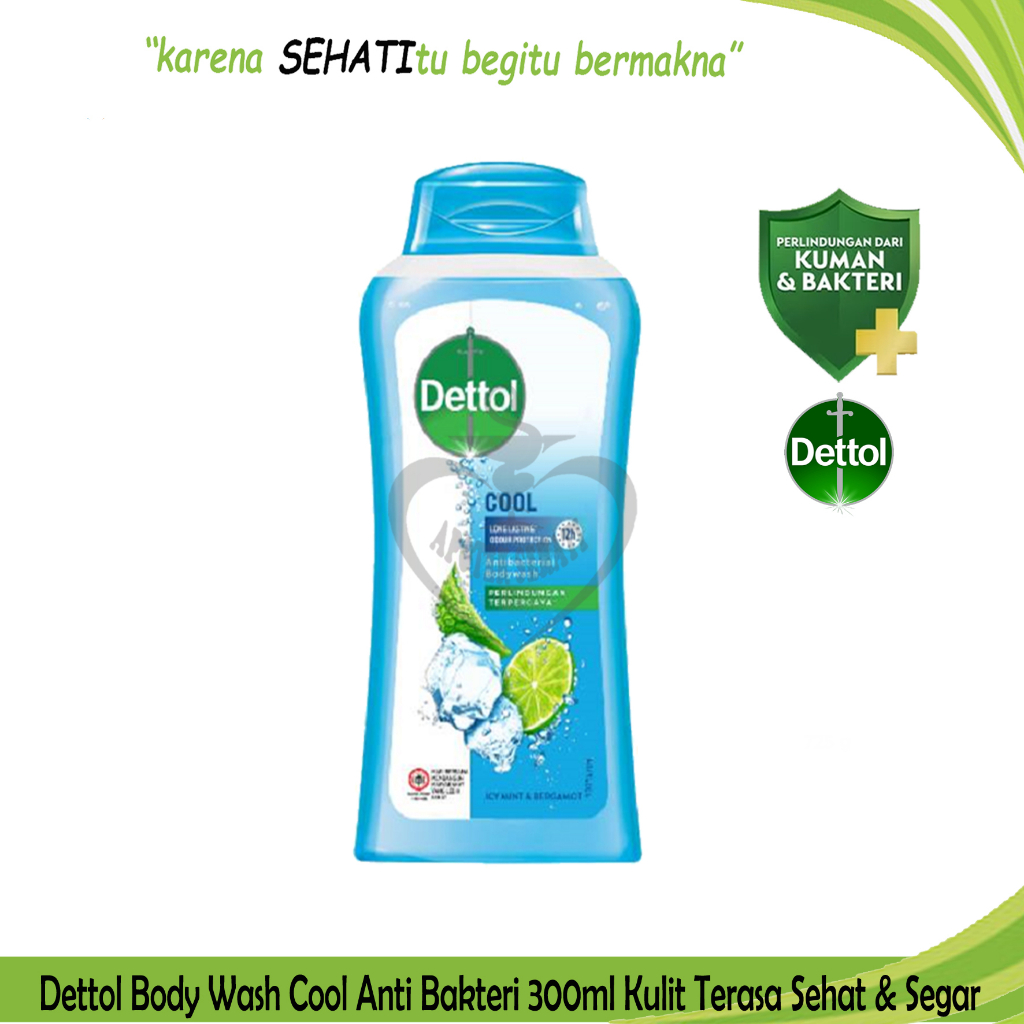 Dettol Body Wash 300 ml Botol Sabun Mandi Cair Membersihkan Badan Antibacterial