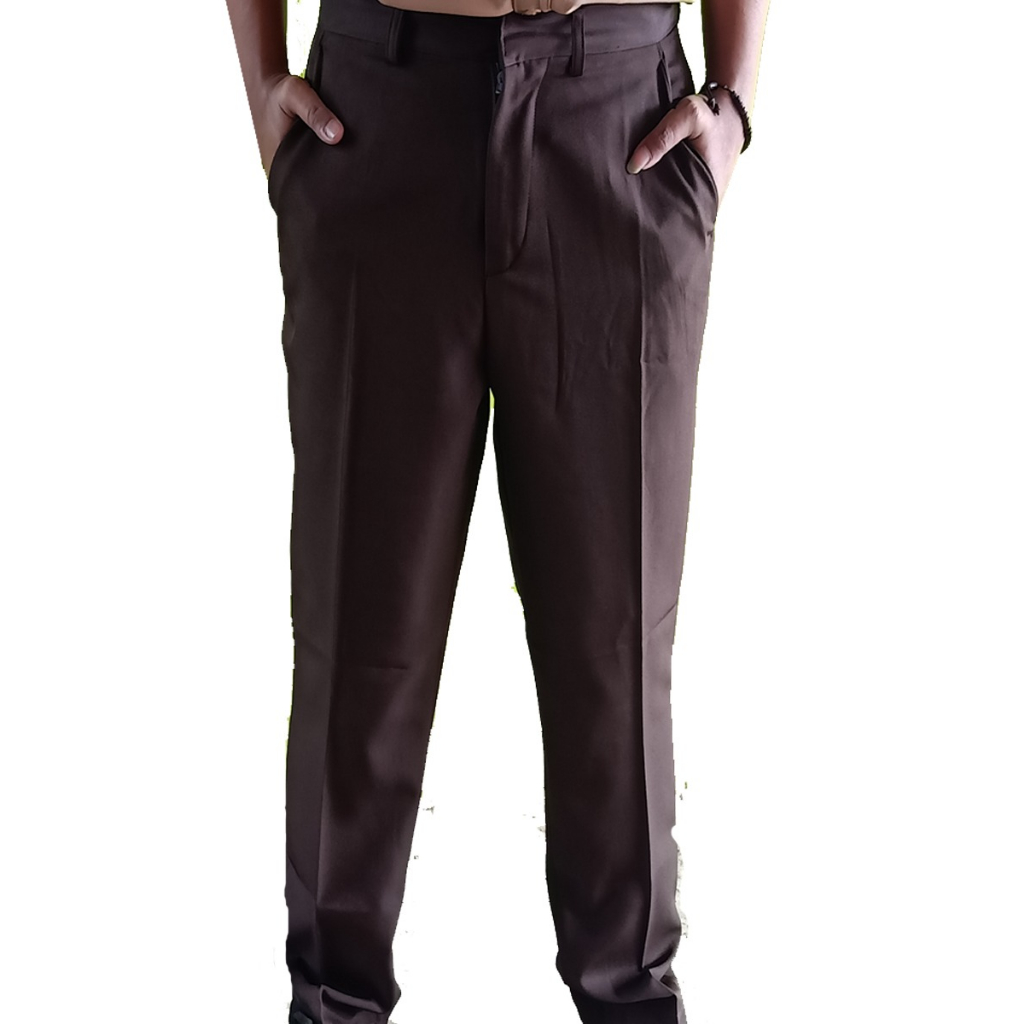 CELANA PRAMUKA COKLAT TUA UNTUK GURU DAN PEMBINA PRIA/CELANA PRAMUKA PEMBINA GURU LAKI LAKI/SERAGAM 