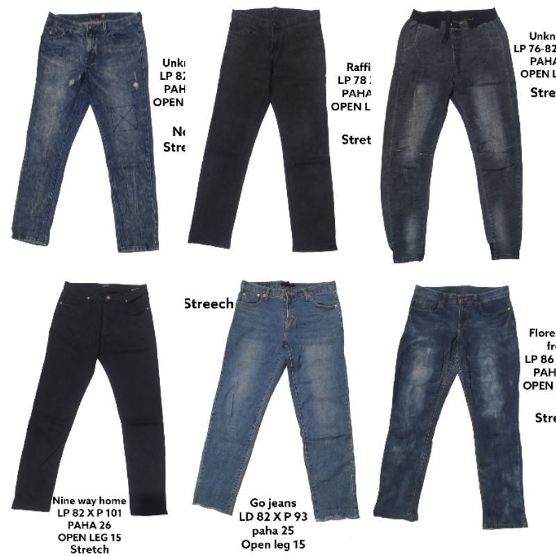 CELANA JEANS PRELOVED PANJANG / CELANA JEANS COWOK PRELOVED J 2