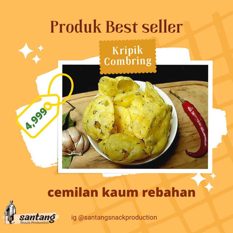 

Comring/Combring/Comring Asin Gurih/Comring Singkong/Kecimpring/Gemblong Serba 5000 Snack jajanan makanan ringan Termurah Terenak Terkriuk