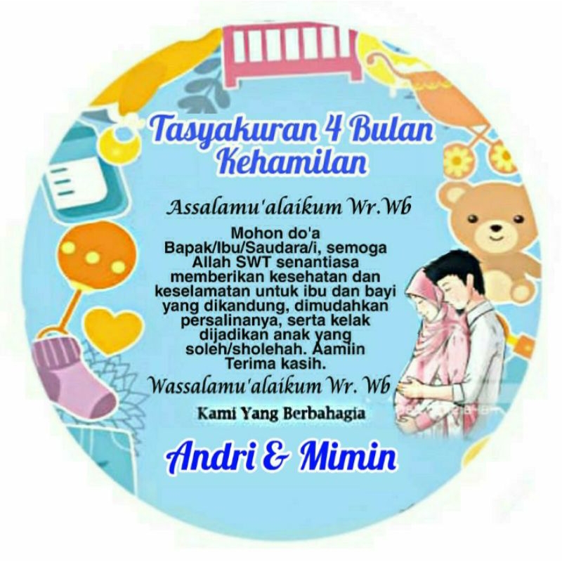 

STICKER TASYAKURAN 4 BULANAN/7 BULANAN KEHAMILAN