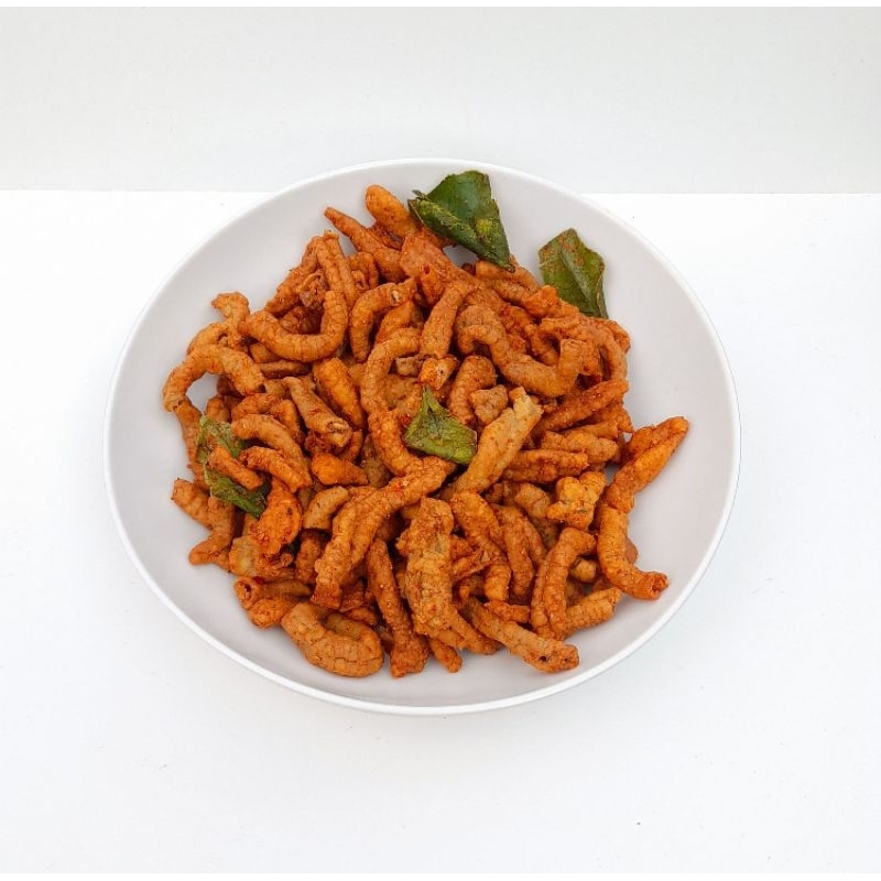 

1kg keripik usus ayam super pedas daun jeruk