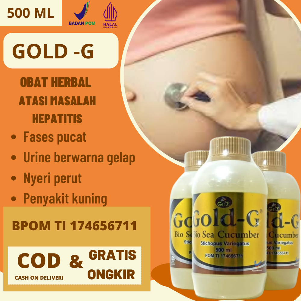 Gold-G Jelly Gamat Obat Herbal Ampuh Mengobati Hepatitis Penyakit Hati Sirosis Hati Yang Aman Untuk 