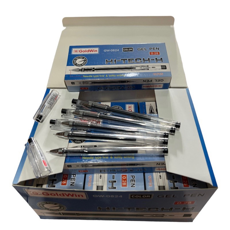 

Bolpoin Hitech Gel Pen 0.28 || Pulpen Hitech 12 Pcs