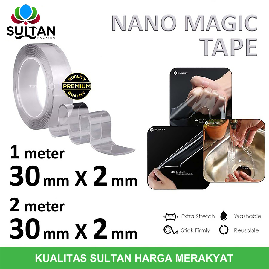 

Nano Magic Super Kuat Double Tape Strong Adhesive Reuseable Acrylic