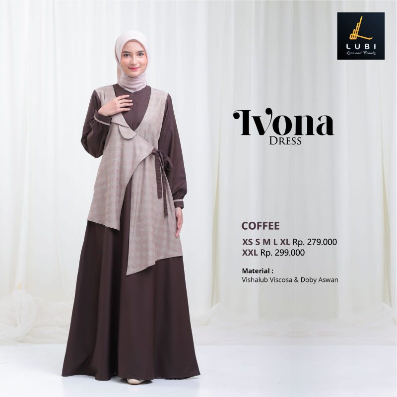 IVONA DRES By LUBI - GAMIS LUBI - GAMIS MURAH - DRES REMAJA - GAMIS ADEM