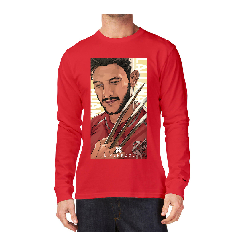 Kaos Baju Tshirt Klub Bola Liverpool Lengan Panjang Combed 30S Termurah kualitas Distro